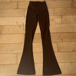 Lulu lemon size 2 brown align flared leggings